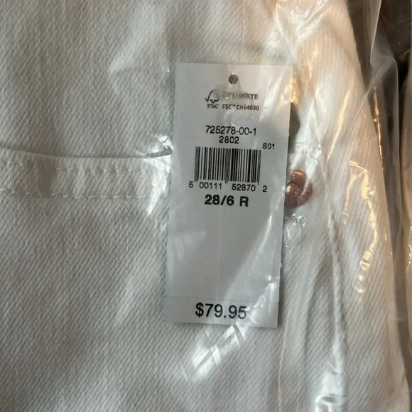 Gap White Vintage Slim High Rise Jeans - Picture 5 of 6